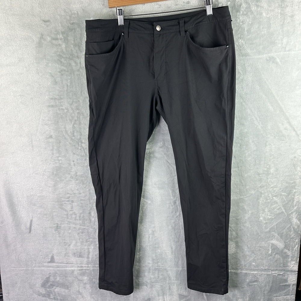 Lululemon ABC Pant Men's Size 36 Black Stretch Casual Travel Pants 30 Inseam